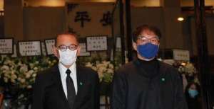 吴孟达，陈木胜活动举行，活动现场播放两人经典电影